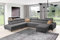 All4All Ecksofa mit Schlaffunktion Gonti X 359 x 294 cm - Schlafsofa mit Bettkasten - Sofa in U-Form - Wohnlandschaft XXL Sofa - Eckcouch Groß - Seite Rechts - Dunkelgrau - Gewebe - Modern 26