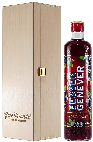 Mijnheer Bessen Genever mit Geschenk-Holzkiste