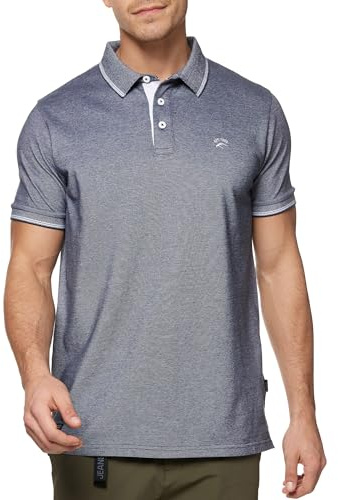 Indicode Herren INSan Jose Poloshirt aus 100% Baumwolle | Herrenpoloshirt Polokragen Baumwollshirt Navy, XXL