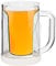 Xvilmaun Jarra de Cerveza Congelable de Doble Pared Transparente Con Mango - Interlayer Ice Beer Cup