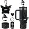 BELSITA Halloween Accessories Set - Black Cartoon Devil Witch Hat Straw Cap Design Water Bottle Decoration, Silicone Stanley Cup Boot, Stanley Charms for 30/40oz Tumble