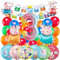 Kindergeburtstag dekoPeppa Wutz luftballon 3 Peppa Wutz geburtstag | geburtstagsdeko jungen 3 jahr, Happy Birthday Dekoration Banner Karikatur