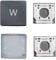 Replacement Letter W Keycap Keys and Hinges Compatible for Surface Laptop 3/4/5 13.5/15inch 1867 1868 1872 1873 1950 1951 1952 1953 Keyboard W Key Cap (Black)