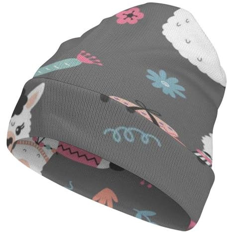 Cmagnifico Beanie-Mütze, Alpaka-Strickmütze, weich, dehnbar, Thermo-Beanie-Mütze für Männer und Frauen, Alpaka, Einheitsgröße