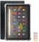 UUcovers Clear Case for Amazon Kindle Fire HD 8 Tablet (8th/7th/6th Generation, 2018/2017/2016 Release) 8 [with 10 Pcs Book Stickers] Anti-Yellowing Soft TPU Silicone Back Shockproof Cover, Clear