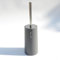 Toilet brush and bracket, floor-standing,long handle,stainless steel anti-rust, durable toilet brush (Gray)