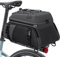 RAINSMORE 3 IN 1 Fahrradtaschen für Gepäckträger 15L Wasserdicht & Reflektierend Fahrrad Gepäckträgertasche Hinten mit Regenschutz Grau