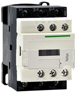 MELEDFCFK Schütz 220 V AC, 3-phasig, 3-polig, 50/60 Hz, 3P, Schienentyp, Schützschalter, Controller, 1 Schließer, 1 Öffner, Spulenspannung 24 V, 110 V, 220 V(LC1D25,380V)