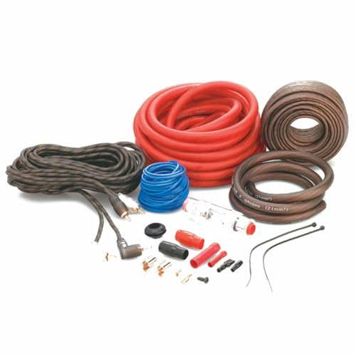 KIT SET PER FOCAL PK21 1 kit cavi d'alimentazione 4 awg 21 mm² per amplificatori altoparlanti auto fusibile 80 ampere, 1 kit