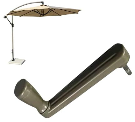 Sonnenschirm Ersatzteile Kurbel, Terrassenschirm Zubehör Handkurbel, Regenschirm Ersatz Kurbelgriff, Verstellbarer Regenschirm Zubehör Outdoor Handkurbel für Strand, Hof, Terrassentisch (Champagner)