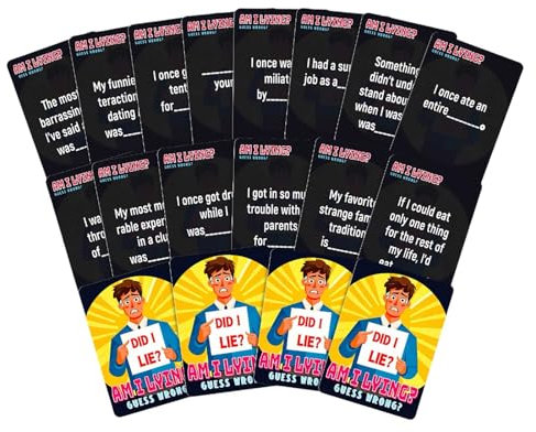 Trinkspiel – Partyspiel, Familie interaktive Kartenspiel - Alkohol Geschenke zum Geburtstag Trinken Spielkarten für lügende Menschen– Lustige Spiele für Erwachsene ab 18