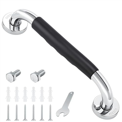 Badewannengriff Dusche Haltegriffe Gummi Griff Edelstahl Wannengriff für Kinder Senioren Schwangere Badewanne Küche Treppen Dusche und Schritte 30cm