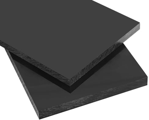CXGBQSJ Plaque en Plastique ABS 100x200mm pour Modélisme Projets d'Ingénierie Artisanat Construction et Fabrication Industrielle Panneau,5mm