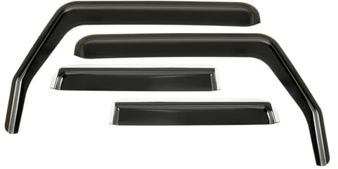 Regenschutz Für Autofenster 4Pcs Für Jeep Für Wrangler Für JK 2007-2018 Seite Fenster Markisen Sonnenblende Wind Regen Deflektor Außen Wetter Schild