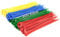 Gocableties - Attaches de câble - Rouge, Jaune, Vert, Bleu - 200 pièces - 300 mm x 4,8 mm - Kit résistant aux UV