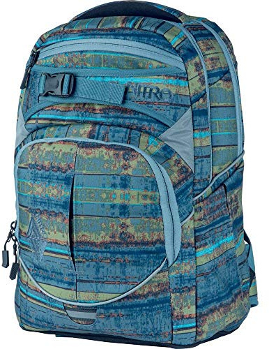 Nitro Superhero Schulrucksack, Rucksack, abnehmbarer Hüftgurt, robuste Bodenplatte, Thermotasche