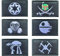 Antrix 6 Stück Film, Galactic Empire UFO, bestickt, taktisch, lustig, Emblem, Abzeichen für Kinder und Jungen
