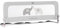 ms BabyWorld - Barrera Nido 3016 - Barrera para Cama de 2 Alturas Abatible, 50 x 30 x 150 cm, Gris