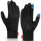 coskefy Touchscreen Handschuhe Sport Elastisch Leicht Atmungsaktiv Outdoor Gloves Damen Herren rutschfest Winddicht Winter Frühling Herbst Motorrad Fahrrad Camping Wandern Bergsteigen,M,Schwarz-B