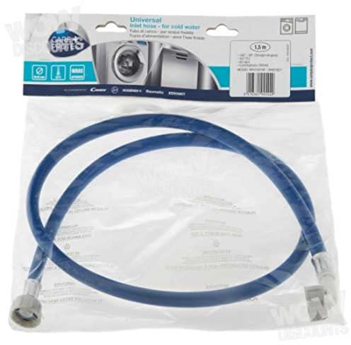 CARE+PROTECT – Universal Kaltwasser-Zulaufschlauch für Waschmaschinen und Geschirrspüler / entwickelt für Kaltwasser unter Druck / WRAS-zertifiziert / 1,5 m