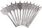 KATUR 12pcs Spade Drill Bit Set, Carbon Steel Flat Wood Drill Bit, Woodworking Grey Three-Point Paddle Drill Bit Set (12-40mm Diameter)