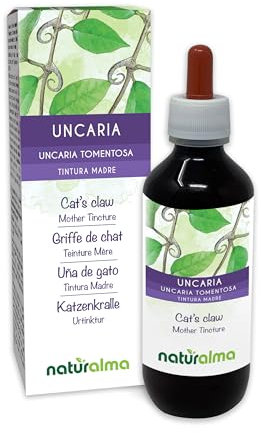 Griffe de chat (Uncaria tomentosa) écorce Teinture Mère sans alcool Naturalma - Extrait liquide gouttes 200 ml - Complément alimentaire - Végétalien ou végan