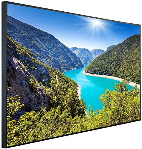 Ecowelle Infrarotheizung mit Bild | 900 Watt | 60x120 cm | Infrarot Heizung| | Made in Germany| d 43 Wasser und Berge