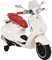 HOMCOM Kinder Elektro-Motorrad, 6V Kindermotorrad mit Scheinwerfer, Musik, Vor- und Rückwärtsgang, Trainingsräder, 30 kg belastbar, Elektromotorrad für 3-6 Jahre Kinder, Weiß