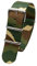 TikTako Sport-Uhrenarmband 18mm/20mm/22mm/24mm Nylon NATO Armband mit Edelstahl-Schnalle Gürtel Camouflage Grün, 18mm