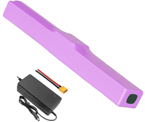 Avec chargeur 14 Ah 10S4P 36 V - Pour vélo électrique - Li-Ion - Personnalisable - Batterie 370 x 70 x 50 mm
