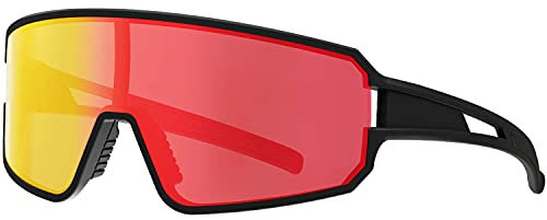 SPOSUNE Polarized Cycling Glasses for Men Women, UV400 Bike Sunglasses - Sport Eyewear for Bicycle Baseball Running MTB