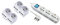 Electraline 92299 Set 2 Adattatori Multipresa 6 Posti 2 Schuko + 4 Bivalenti, Bianco & 62002 Multipresa 9 Posti, Bianco, 1.5 M