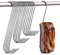Sunwuun 15 Stück Fleischerhaken,S Haken Edelstahls,Haken Zum Einhängen,S-Form Hängehaken Heavy Duty Anti-Rost,Räucherhaken,Küchenhaken Fleischverarbeitung(Groß, Mittel und Klein)