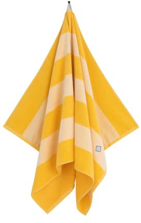 GANT ICON G Stripe Strandlaken 100x180cm Farbe Banana Yellow Streifen Strandtuch