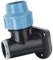 PP Fitting Klemmverbinder Verschraubung - Wandwinkel mit 3/4 Rohr Zoll Innengewinde IG für PE Rohr-Außendurchmesser 25mm