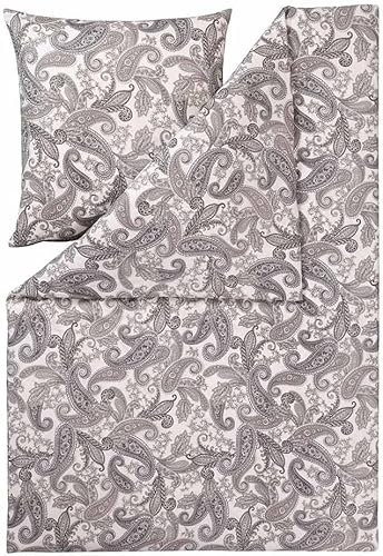 ESTELLA Mako-Batist Bettwäsche Aurelius Sand 1 x 80x80 + 1 x 155x220 cm