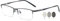 VEVESMUNDO Selbsttönende Lesebrillen Blaulichtfilter Sonnenlesebrille Metall Halbrand Photochrome Lesehilfe Brillen mit Sonnenschutz für Herren (1 Stück Grau Photochrome Lesebrille, +2.0)