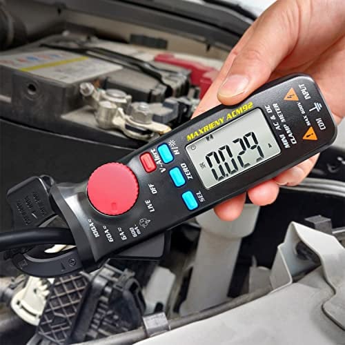 MAXRIENY Multimetro Tester a pinza amperometrica CC CA Multimeter 6000 conteggi Amperometro Voltmetro digitale corrente Resistenza Frequenza Controllo della tensione Continuità Tester di tensione