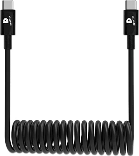 Deqster - Spiral Ladekabel (Power Charger) - USB-C Kabel
