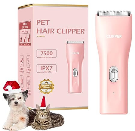Tagliacapelli per cani, silenzioso, lavabile, ricaricabile tramite USB, senza fili, rasoio elettrico per cani e gatti