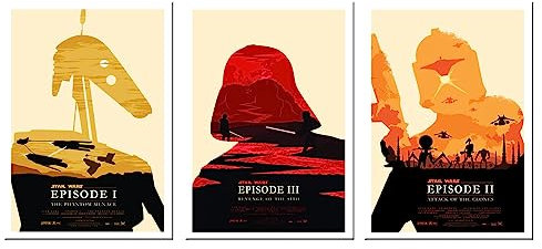 DKORARTE Star Wars Star Wars Poster A4, 29,7 x 21 cm, 3 Stück