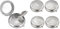 4 x Mini Taschen Aschenbecher Gravur rund Zigarette Ascher Metall Reise Set Camping 4 Stück pocket ashtray