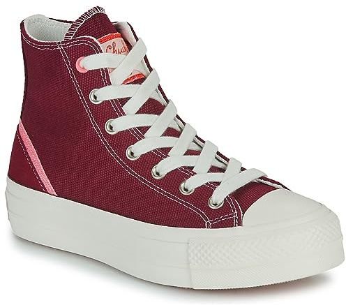 converse Chuck Taylor All Star Lift Sneaker Damen Bordeaux - 37 - Sneaker High Shoes