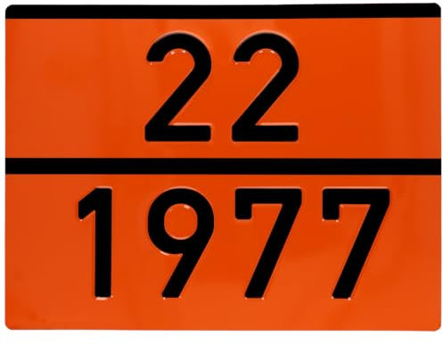 SAMETRUCK ADR Tafel Orange 221977 Gefahrgut Warnschild LKW Lagerung Transport GGVS 400x300