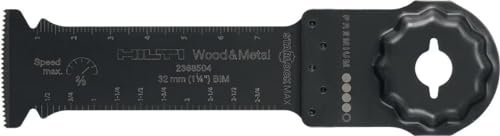 Hilti 2368504 Disco de corte SMT SM BiM (Para multitool SMT 6-22) Corte en madera, madera dura o metal (interfaz Starlock. Peso: 50 gr)