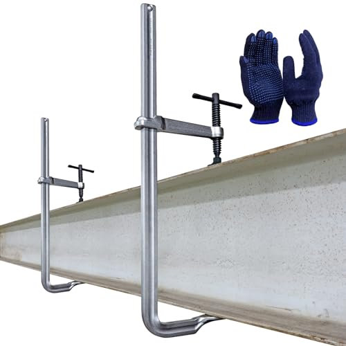 KARRYTON 2-Pack Heavy Duty 16(400x120mm) F-Clamp w/ 4-3/4 Throat Depth, Bar Size 1x15/32, 1400LB Clamping Force, Drop Forged Steel Bar Clamps for Wood, Metal, Pipe, Welding and DIY Projects