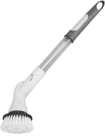 Escobilla Eléctrica para Inodoro, Fregadora Giratoria Eléctrica con Cabezales de Cepillo Reemplazables, Cepillo de Limpieza Eléctrico Inalámbrico Impermeable con Mango Largo para