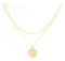 GIFT4U Buchstaben Kette Damen,18K Gold Vergoldet Geschichtete Halskette mit Buchstaben Damen Gold Kette mit Herz Anhänger Initiale Namenskette Schmuck Geschenke für Frauen H