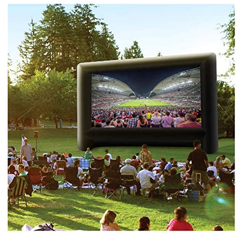 Projector Screen, 30/40ft Outdoor Giant Inflatable Movie Screen Projector Movie Film Screen For Big Event Party Theatre HD Blow Up Movie Screen(10x8m)