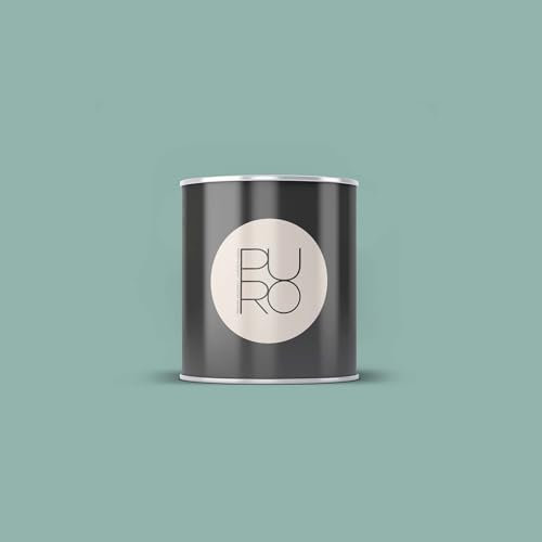 BRICOFLOR Wandfarbe grau grün für Küche und Wohnzimmer Design Farbe seidenmatt in 1, 2,5 und 5 l Dispersionsfarbe hoch deckend